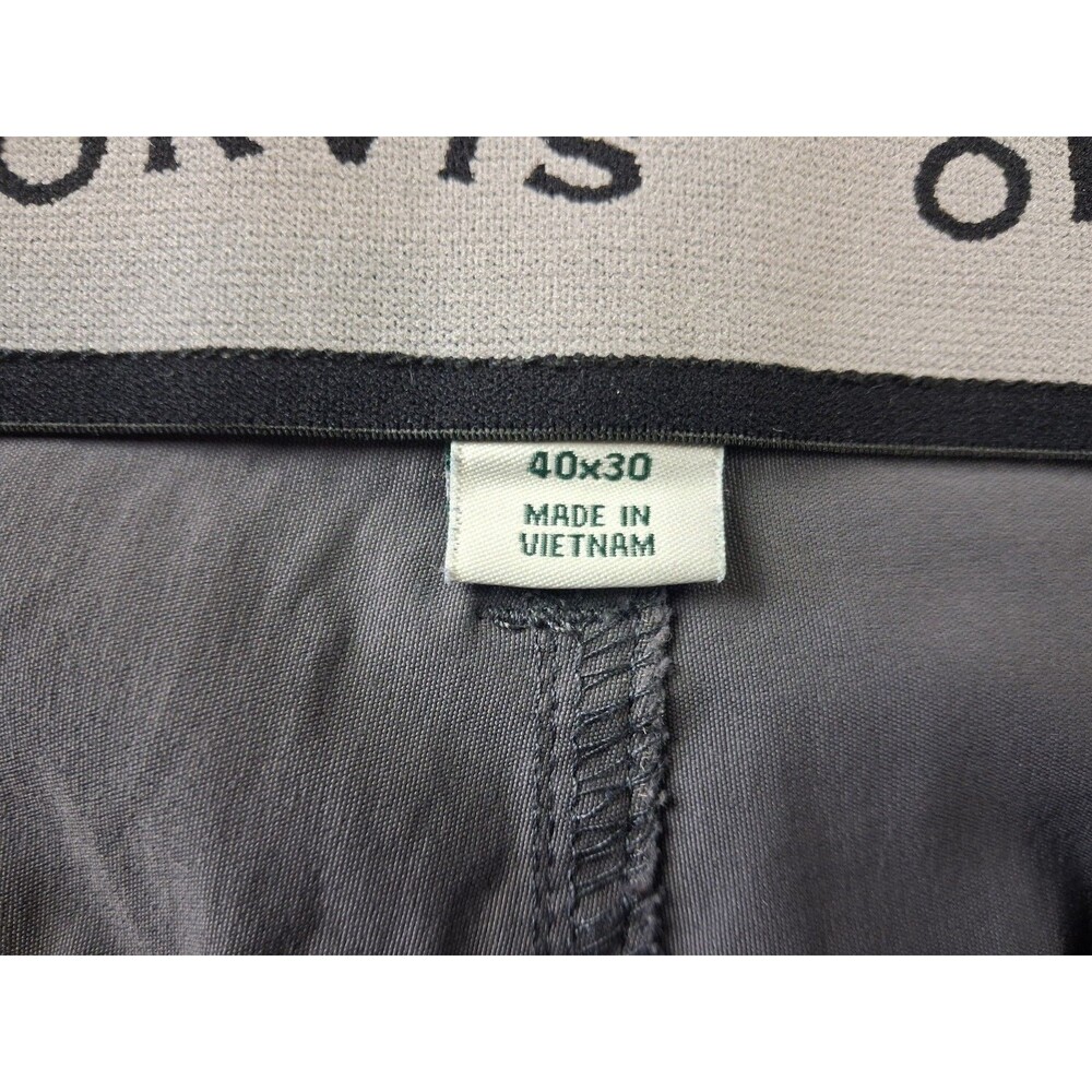ORVIS Men's Tech Pant Gray 40x30 Performance Water Repellent Cargo Zip Pocket - Picture 5 of 14